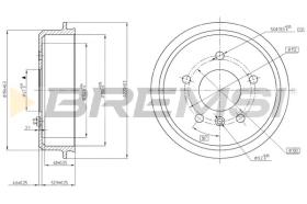 BREMSI CR5433 - TAMBOR DE FRENO MERCEDES-BENZ