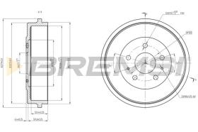 BREMSI CR5704 - TAMBOR DE FRENO FORD