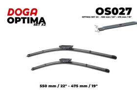 DOGA OS027 - OPTIMA SET 2X  - 550 MM / 22" - 475 MM / 19"