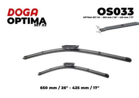 DOGA OS033 - OPTIMA SET 2X - 650 MM- 425 MM (SIN SENSOR DE LLUVIA)