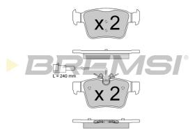 BREMSI BP3870 - JGO.PASTILLAS DE FRENO ALFA ROMEO STELVIO