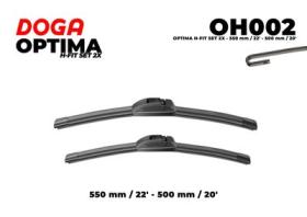 DOGA PARTS OH002 - OPTIMA RETROFIT H-FIT SET 2X 550 MM / 22" - 500 MM / 20"