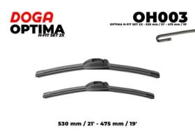 DOGA PARTS OH003 - OPTIMA RETROFIT H-FIT SET 2X 530 MM / 21" - 475 MM / 19"