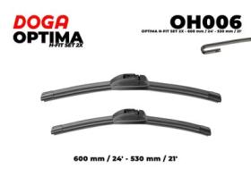 DOGA PARTS OH006 - OPTIMA RETROFIT H-FIT SET 2X 600 MM / 24" - 530 MM / 21"