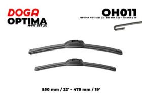 DOGA OH011 - OPTIMA RETROFIT H-FIT SET 2X 550 MM / 22" - 475 MM / 19"