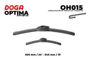 DOGA OH015 - OPTIMA RETROFIT H-FIT SET 2X 600 MM / 24" - 340 MM / 13"