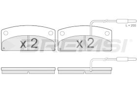 BREMSI BP3875 - JGO.PASTILLAS DE FRENO AIXAM, LIGIER