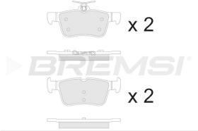 BREMSI BP3877 - JGO.PASTILLAS DE FRENO FORD, FORD USA