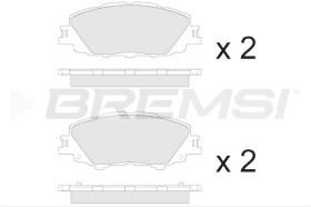 BREMSI BP3880 - JGO.PASTILLAS DE FRENO TOYOTA