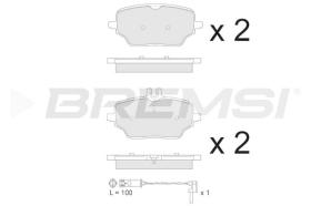 BREMSI BP3882 - JGO.PASTILLAS DE FRENO MERCEDES-BENZ