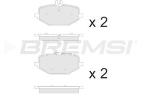 BREMSI BP3884 - JGO.PASTILLAS DE FRENO MERCEDES-BENZ