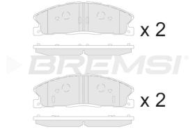 BREMSI BP3886 - JGO.PASTILLAS DE FRENO FORD USA