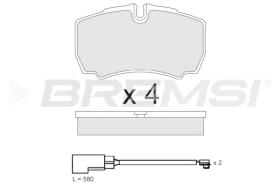 BREMSI BP3888 - JGO.PASTILLAS DE FRENO FORD