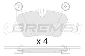 BREMSI BP3892 - JGO.PASTILLAS DE FRENO PORSCHE