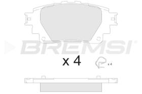 BREMSI BP3899 - JGO.PASTILLAS DE FRENO TOYOTA