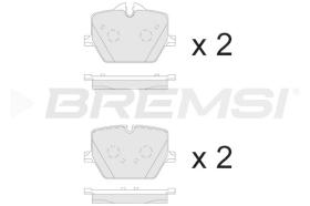 BREMSI BP3902 - JGO.PASTILLAS DE FRENO BMW