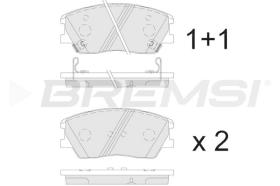 BREMSI BP3905 - JGO.PASTILLAS DE FRENO KIA