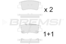 BREMSI BP3906 - JGO.PASTILLAS DE FRENO HYUNDAI