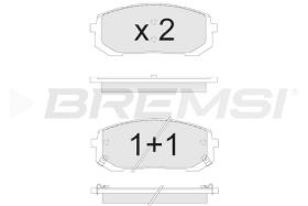 BREMSI BP3907 - JGO.PASTILLAS DE FRENO HYUNDAI