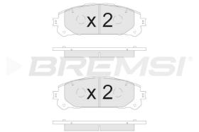 BREMSI BP3908 - JGO.PASTILLAS DE FRENO TOYOTA