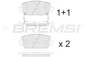 BREMSI BP3910 - JGO.PASTILLAS DE FRENO KIA, GENESIS