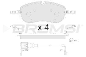 BREMSI BP3911 - JGO.PASTILLAS DE FRENO VW