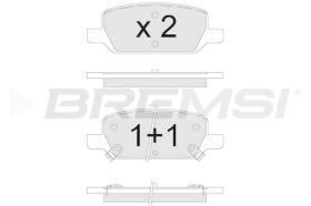 BREMSI BP3913 - JGO.PASTILLAS DE FRENO TESLA