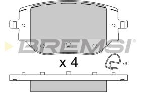 BREMSI BP3916 - JGO.PASTILLAS FRENO OPEL, PEUGEOT, CITROEN, TOYOTA