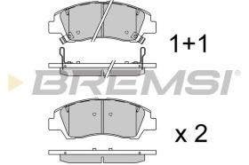 BREMSI BP3924 - JGO.PASTILLAS FRENO HYUNDAI