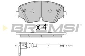 BREMSI BP3928 - JGO.PASTILLAS FRENO VW, AUDI