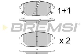 BREMSI BP3929 - JGO.PASTILLAS FRENO HYUNDAI, KIA