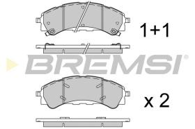 BREMSI BP3933 - JGO.PASTILLAS FRENO FORD