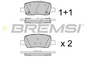 BREMSI BP3935 - JGO.PASTILLAS FRENO HYUNDAI, KIA