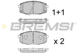 BREMSI BP3941 - JGO.PASTILLAS FRENO KIA, HYUNDAI