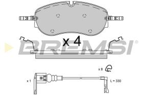 BREMSI BP3949 - JGO.PASTILLAS FRENO VW, AUDI, SKODA