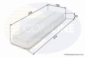 COMLINE CTY12075 - FILTRO DE AIRE COMLINE