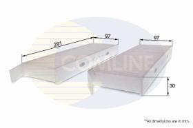 COMLINE EKF170 - FILTRO HABITACULO COMLINE - SUST.  EAF677