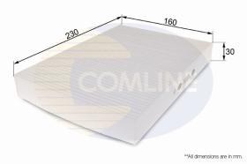 COMLINE EKF124 - FILTRO HABITACULO COMLINE - SUST.  EAF185