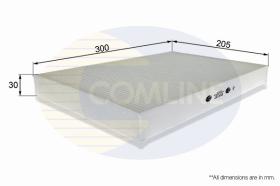 COMLINE EKF237 - FILTRO HABITACULO COMLINE - SUST.  EAF519