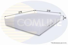 COMLINE EKF163 - FILTRO HABITACULO COMLINE - SUST.  EAF567