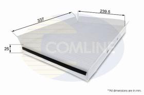 COMLINE EKF244 - FILTRO HABITACULO COMLINE - SUST.  EAF165