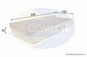 COMLINE EKF114 - FILTRO HABITACULO COMLINE - SUST.  EAF074