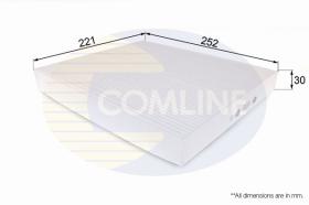 COMLINE EKF210 - FILTRO HABITACULO COMLINE - SUST.  CKI12901