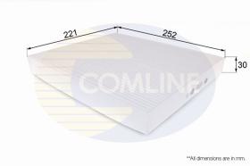 COMLINE EKF210 - FILTRO HABITACULO COMLINE - SUST.  CKI12901