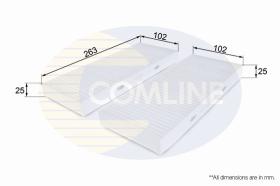 COMLINE EKF221 - FILTRO HABITACULO COMLINE - SUST.  CNS12901