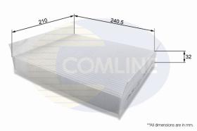 COMLINE EKF104 - FILTRO HABITACULO COMLINE - SUST.  EAF530