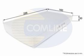 COMLINE EKF120 - FILTRO HABITACULO COMLINE - SUST.  EAF148