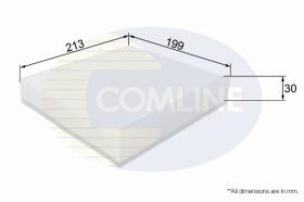 COMLINE EKF173 - FILTRO HABITACULO COMLINE - SUST.  EAF612