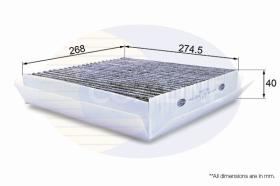 COMLINE EKF179A - FILTRO HABITACULO COMLINE - SUST.  EAF641