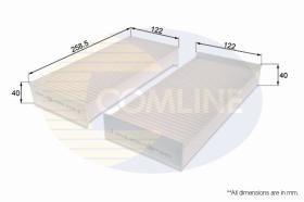 COMLINE EKF231 - FILTRO HABITACULO COMLINE - SUST.  EAF167